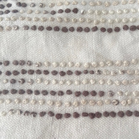 NEW Serena & Lily PRYCE Pillow Cover Ivory Brown Beige BOHO 22 “ square - Picture 4 of 6